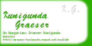 kunigunda graeser business card
